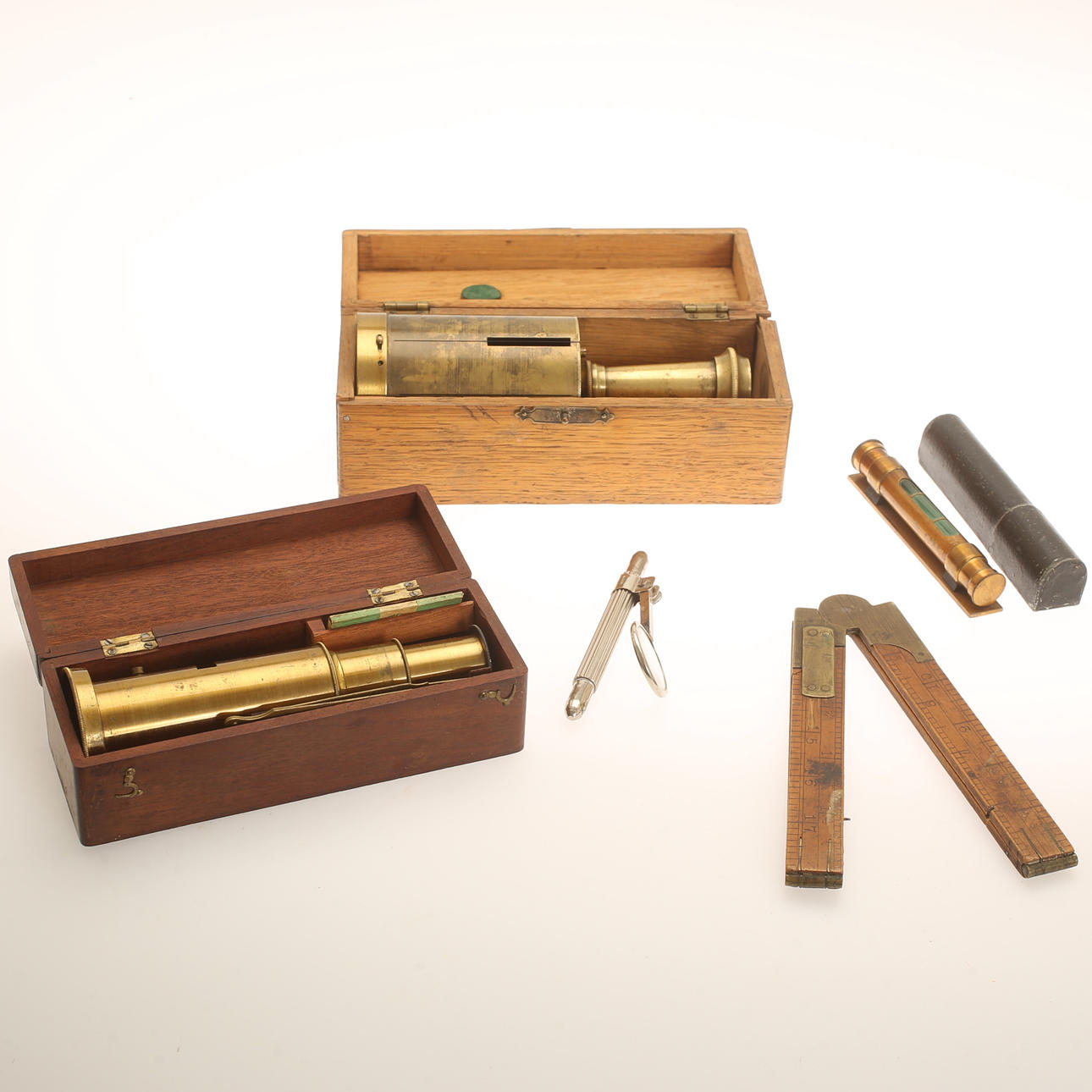 MÄTINSTRUMENT, 5 delar, bland annat "Pantometer".