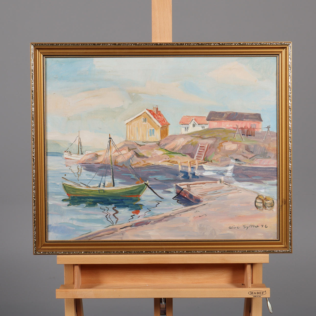 OLIVER SYLTHE. OIL ON CANVAS, signed and dated.