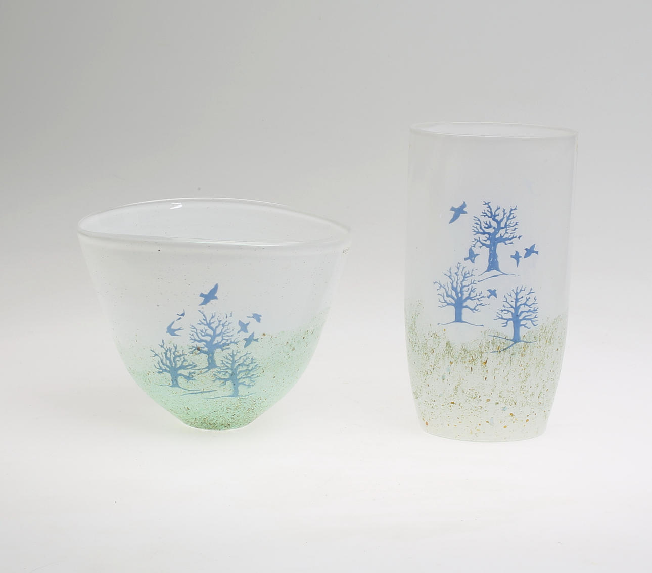 KONSTGLAS, Vas samt Skål, Kjell Engman, Kosta Boda.