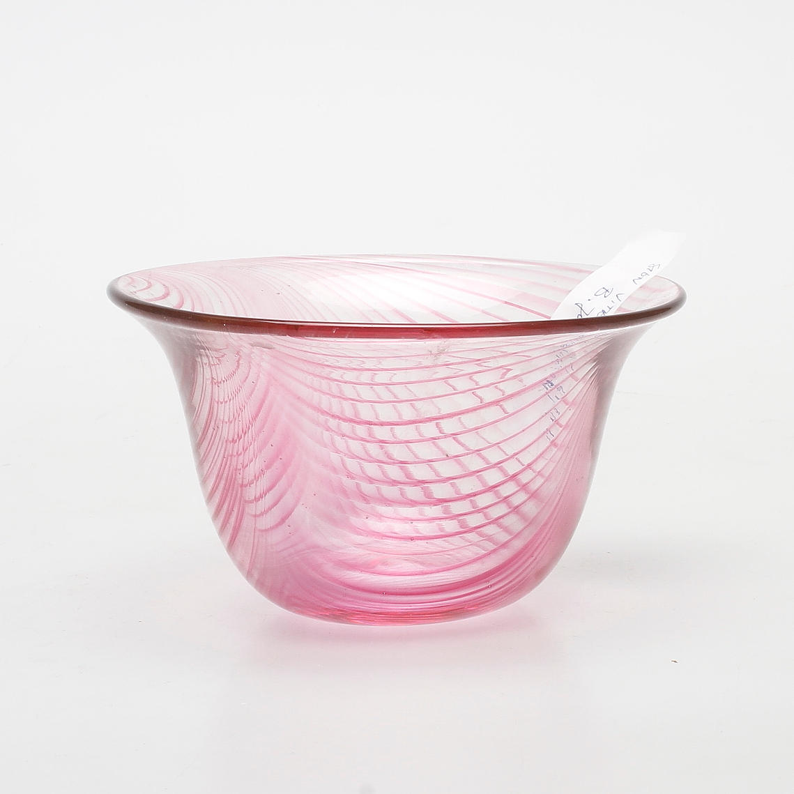 SKÅL, glas, Berit Johansson, Vas Vitreum, Vadstena, signerad.