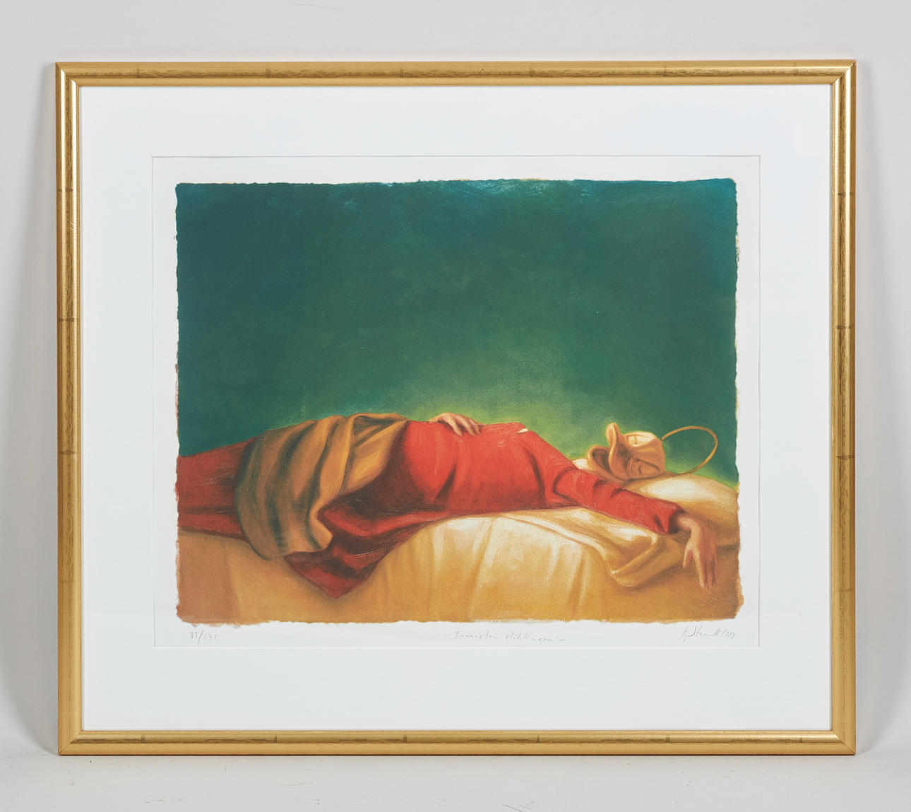 KAJ STENVALL. "I admit that I am passé", signed and dated 1999, lithograph, 85/175.