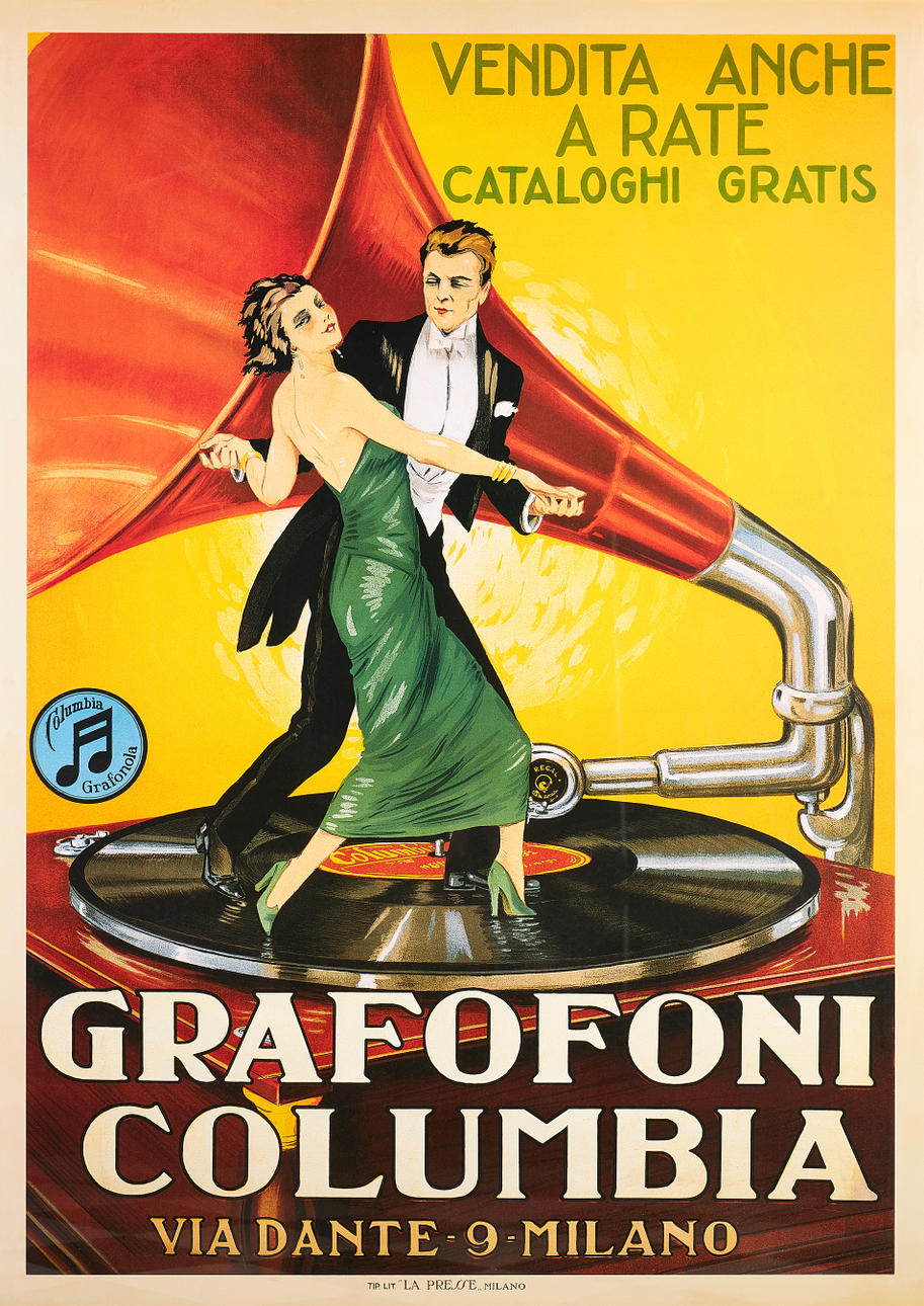 ADVERTISING POSTER, "GRAFOFONI COLUMBIA".