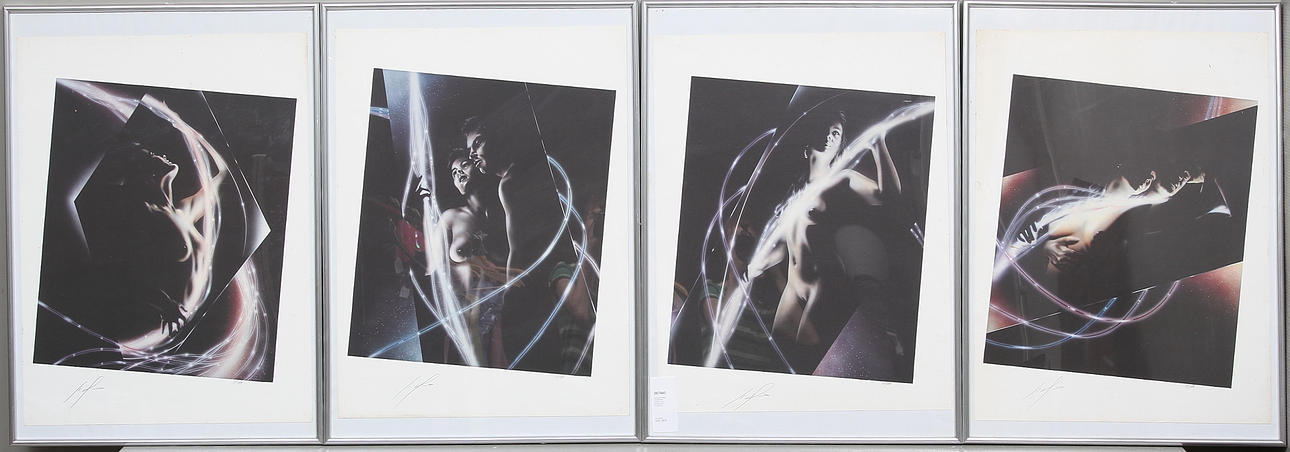 OIDENTIFIERAD KONSTNÄR. Grafiskt blad, signerade och numrerade.