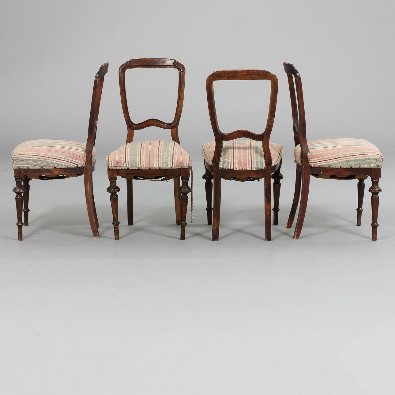 STOLAR, 4 st, nyrenässans, 1800/1900-tal.