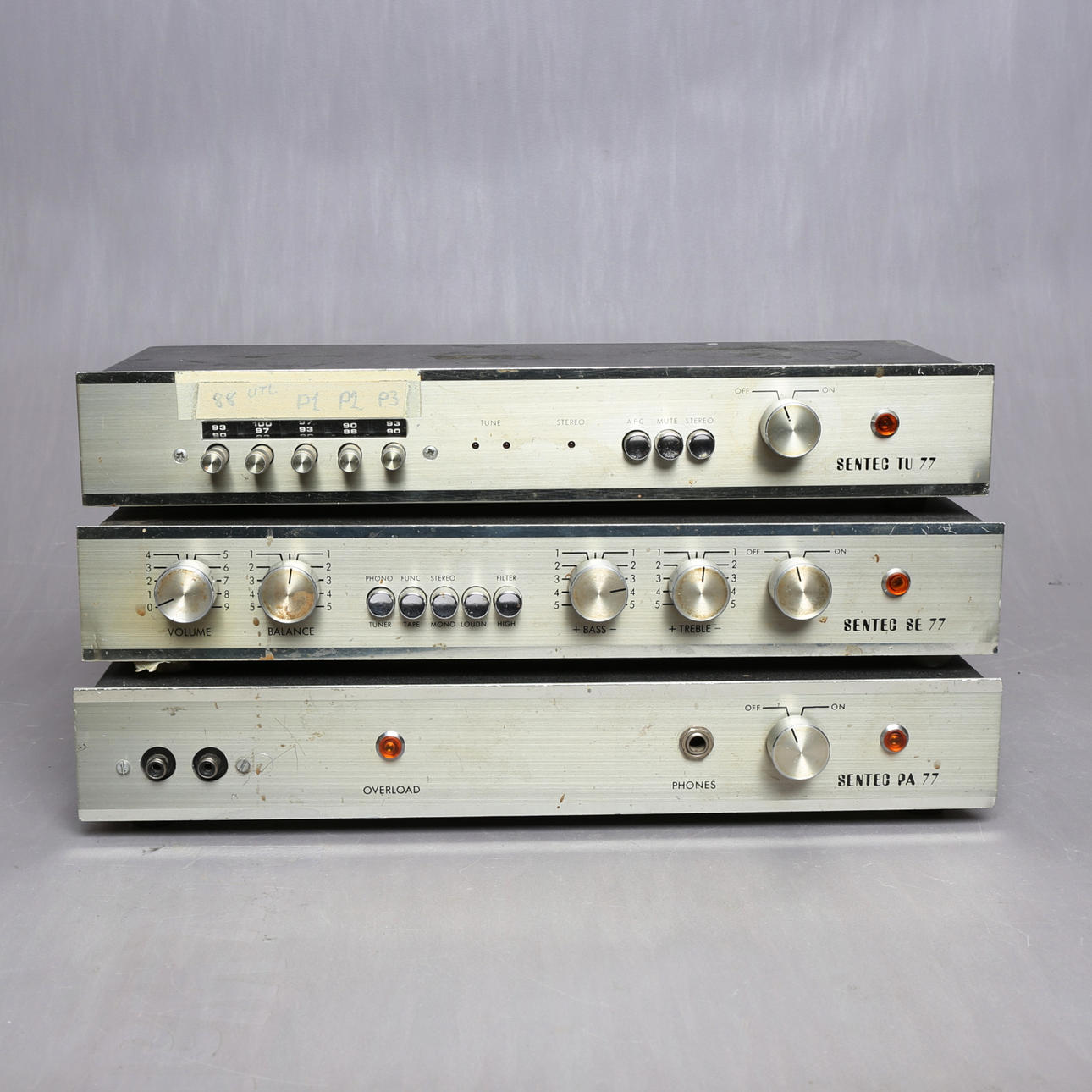 SENTEC, 3 delar, TU77, SE77, PA77.