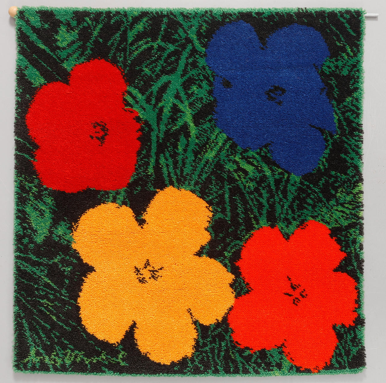 ANDY WARHOL. Carpet, "Flowers", 390/5000.