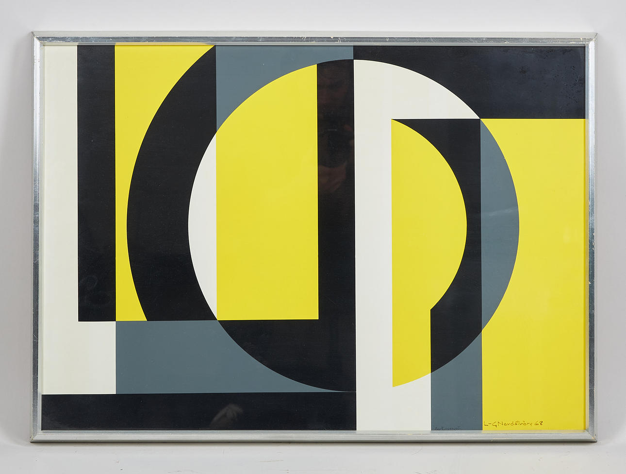 LARS-GUNNAR NORDSTRÖM. Composition, signed and dated -68, seigraphy, marked Art. proof.