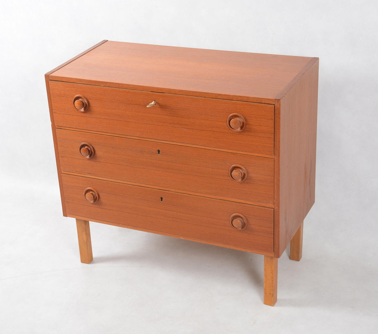 BYRÅ, 3 lådig, teak.