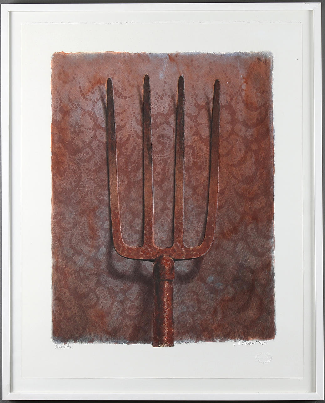 PHILIP VON SCHANTZ. Litografi, provtryck, signerad och daterad -79.