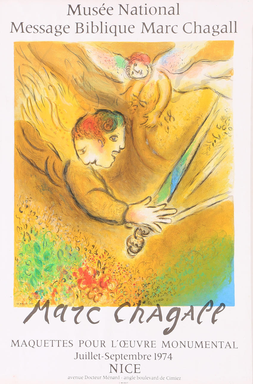 MARC CHAGALL. Utställningaffisch.