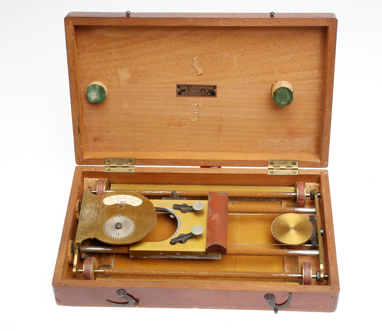 MÄTINSTRUMENT, mässing, Axel Ljungströms Fabriks AB, Stockholm, 1900-tal.