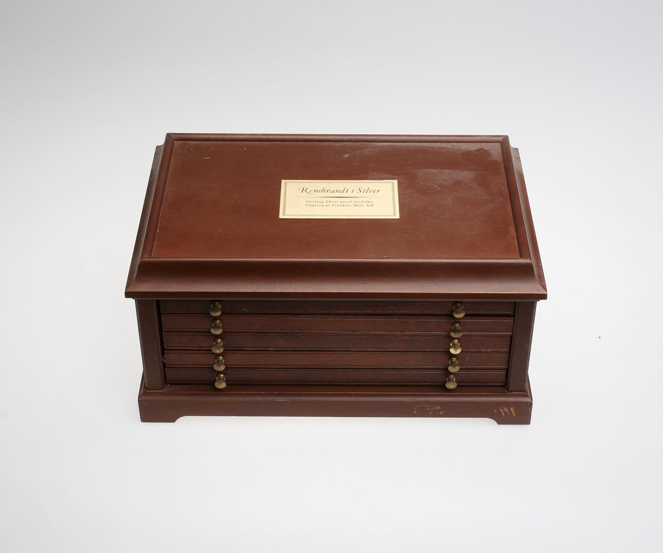 MEDALJER, Rembrandt i sterlingsilver, Franklin Mint.