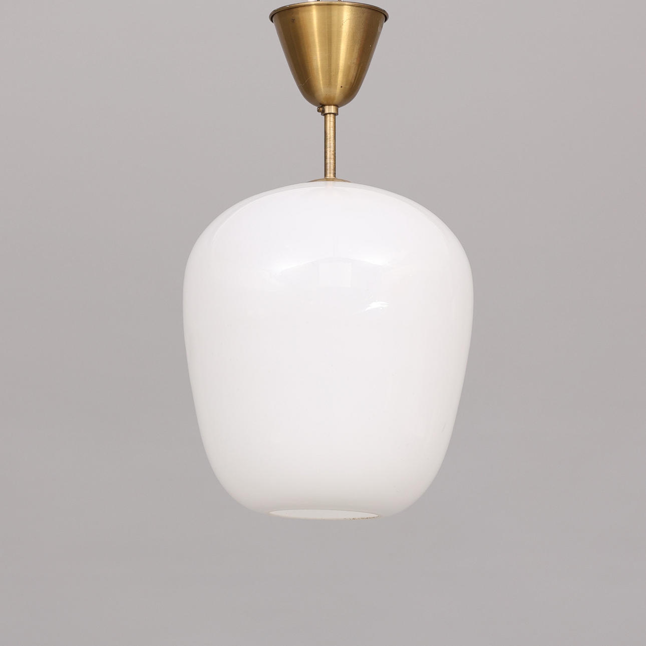 LOFTSLAMPE, glas & messing.