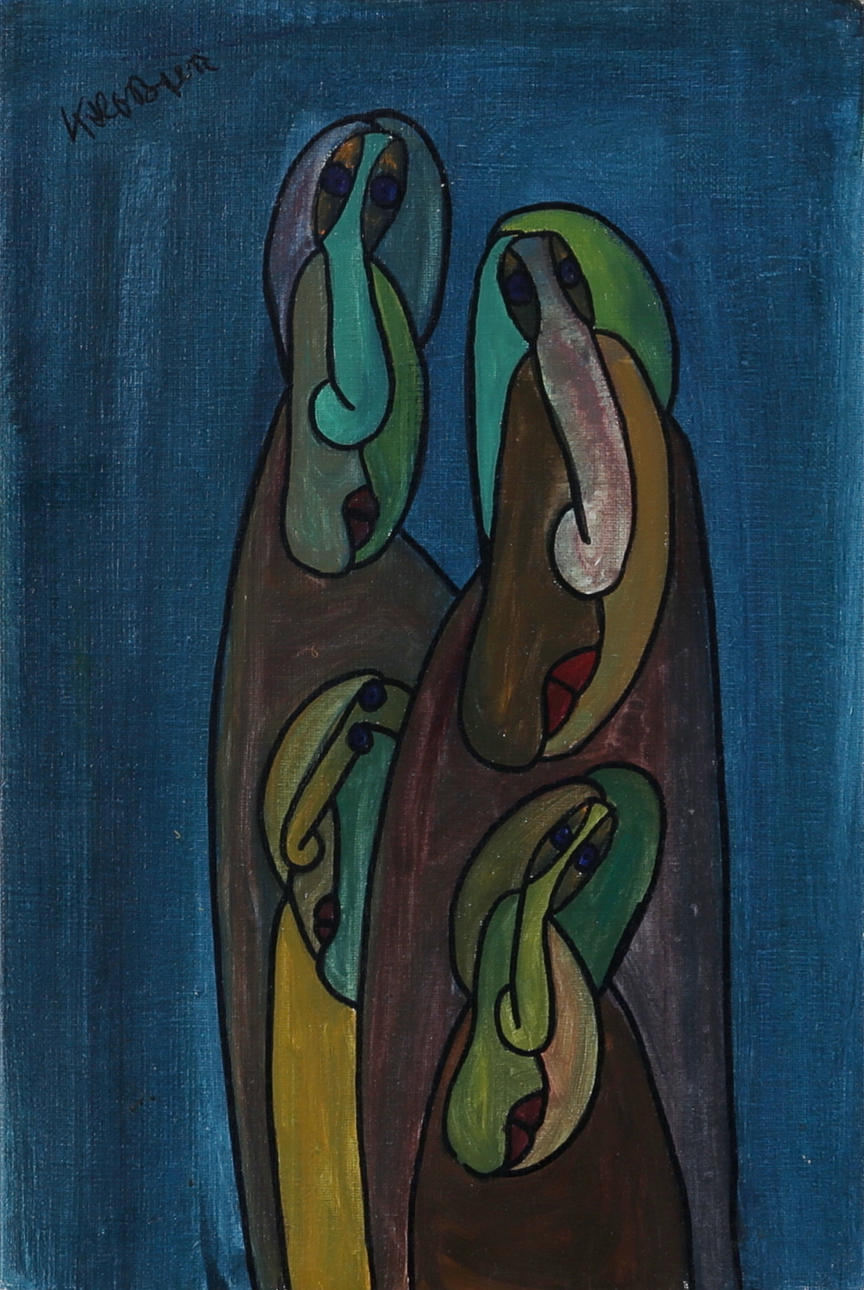 KJELL HOBJER. "Isolerad i en omgivning", olja på duk, signerad och daterad.