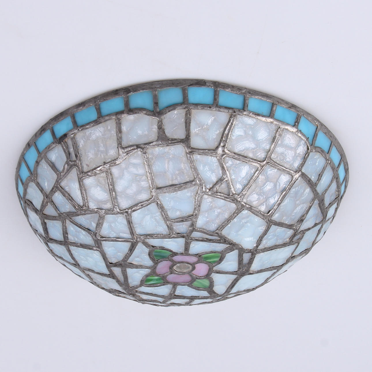 LAMKUPA, blyinfattat glas, Tiffanystil, 1900-talets mitt.