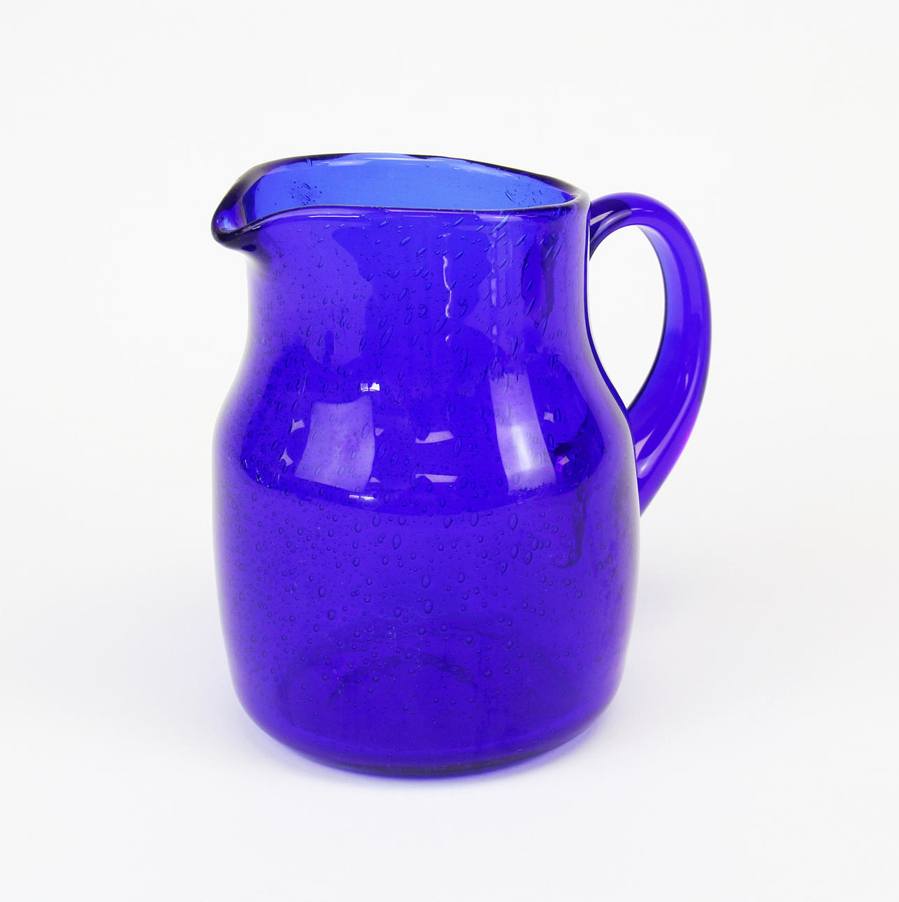 VINTAGE COBALT BLUE PITCHER.