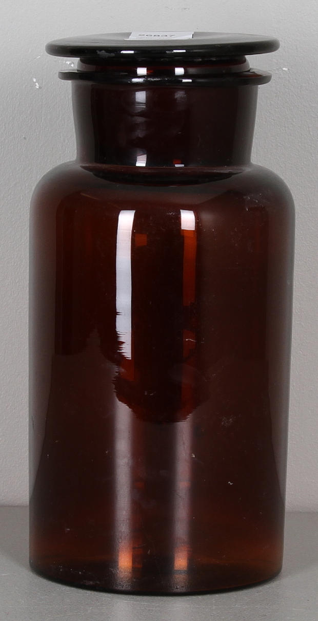 APOTEKSFLASKA, glas, 1900-talets första hälft.