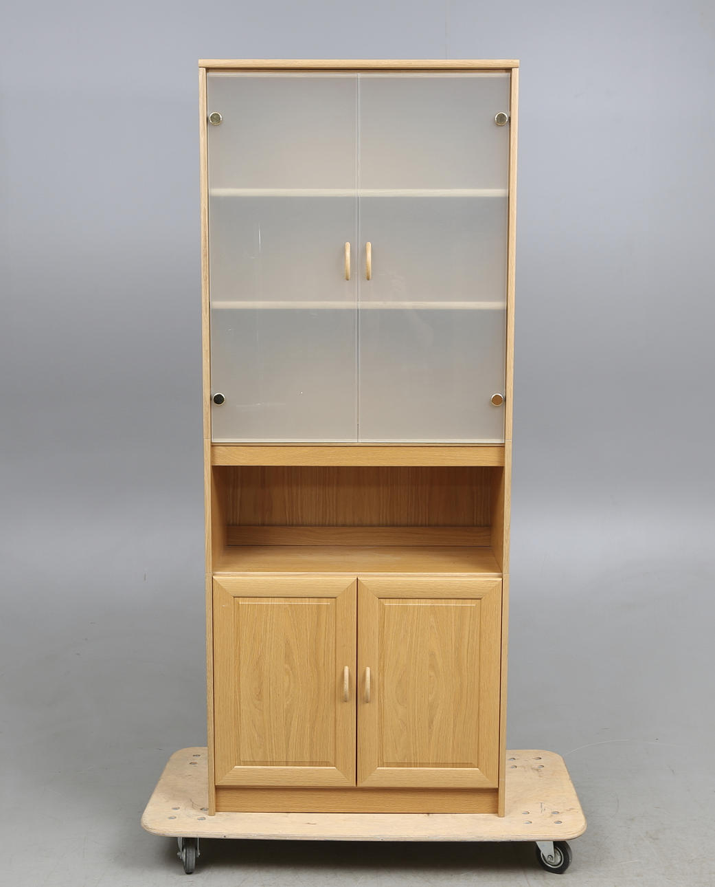 BOKHYLLA med VITRIN, 1900/2000-tal.