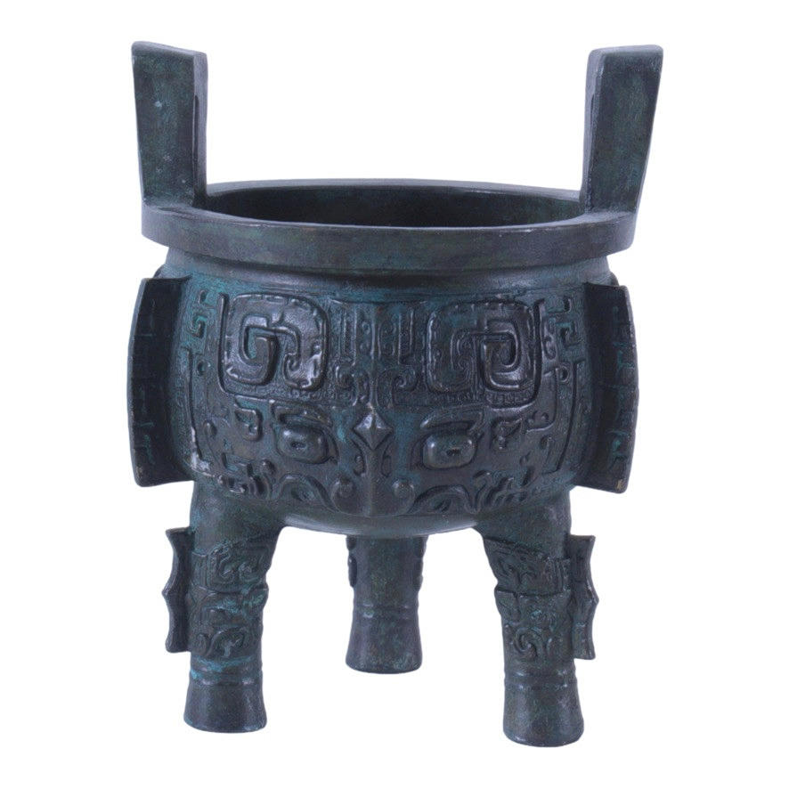 CENSORES, trípode, bronce, China, siglo XX.