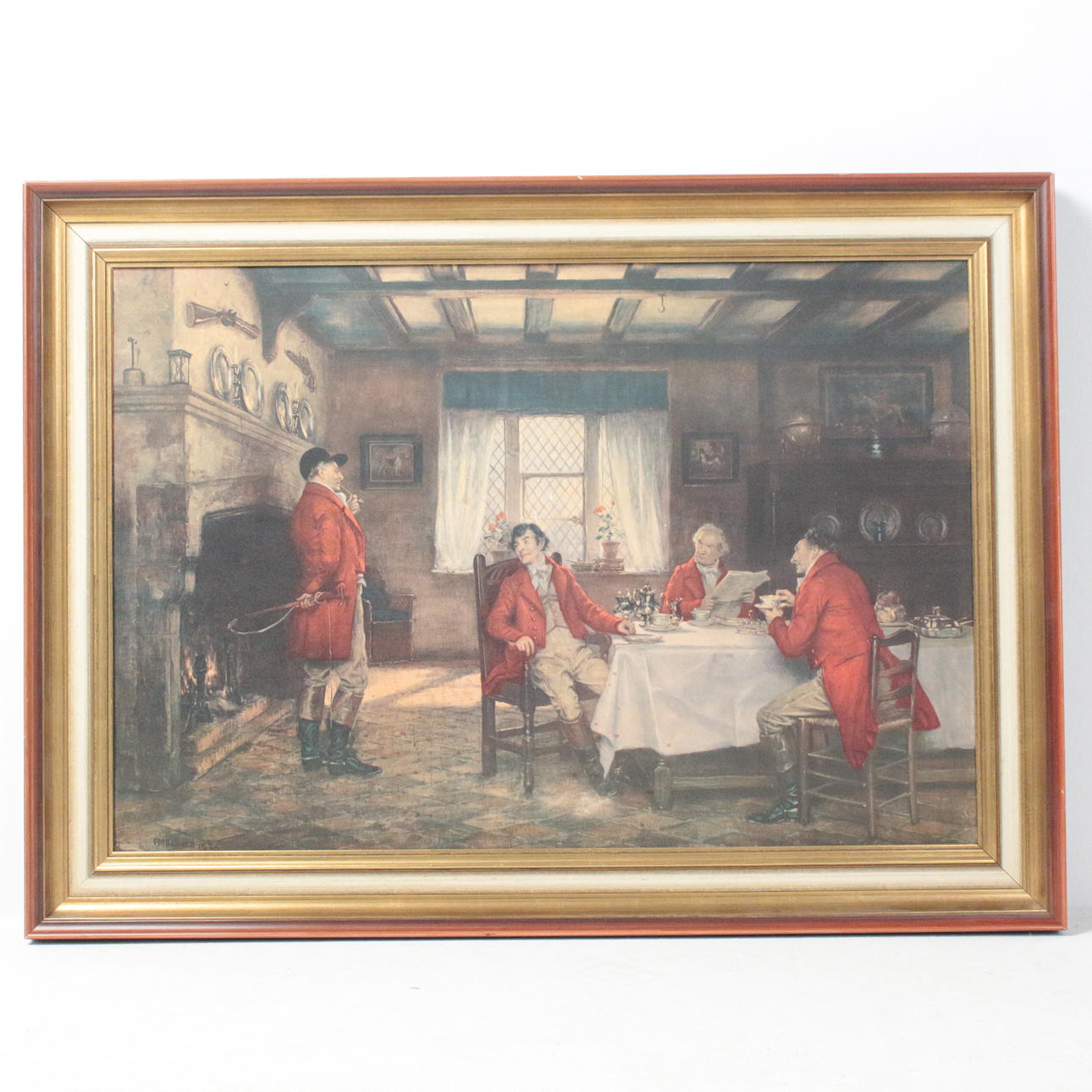 FRANK MOSSA BENNETT. Efter. 'Jakten frukost', tryck.