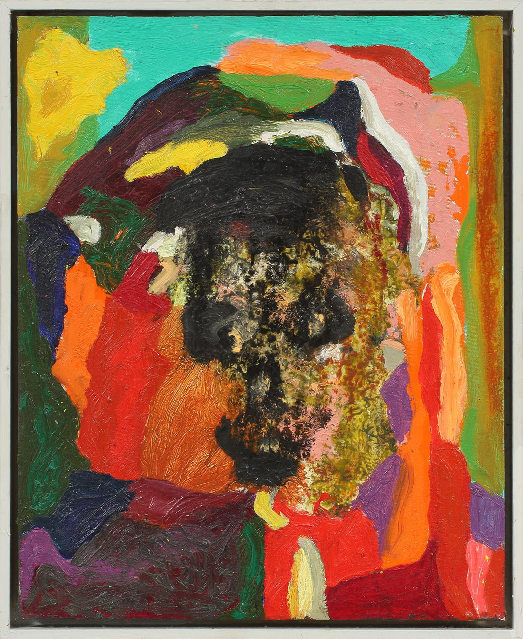 ROLF HANSON (F.1953). "Nr 3". Olja på duk uppklistrad på pappannå.