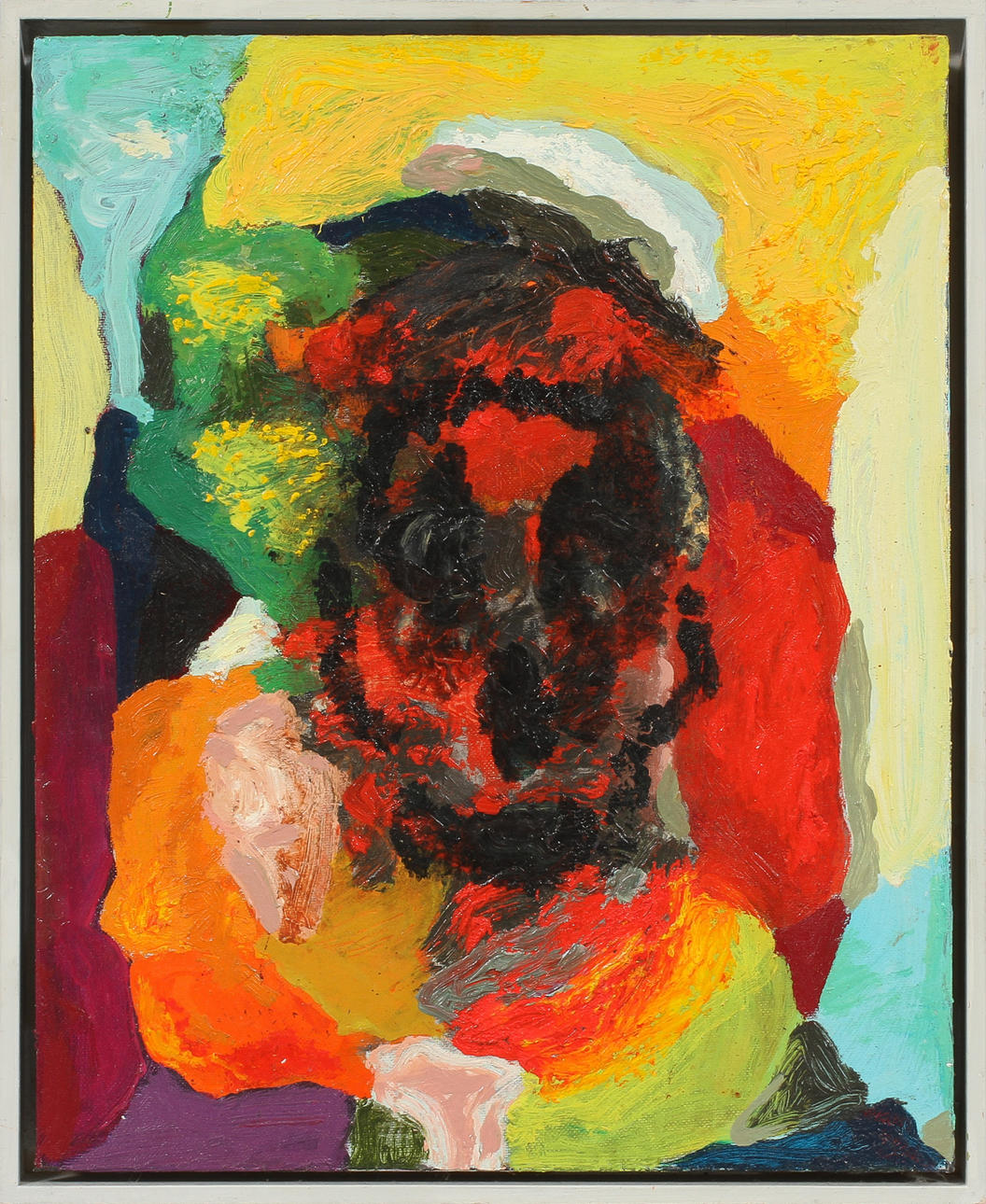 ROLF HANSON (F.1953). "Nr 4". Olja på duk uppklistrad på pappannå.