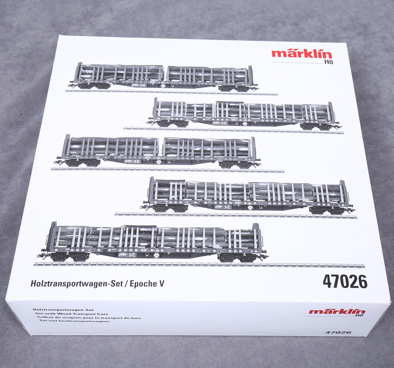 MÄRKLIN 47026 5X Holzwagen, OVP.