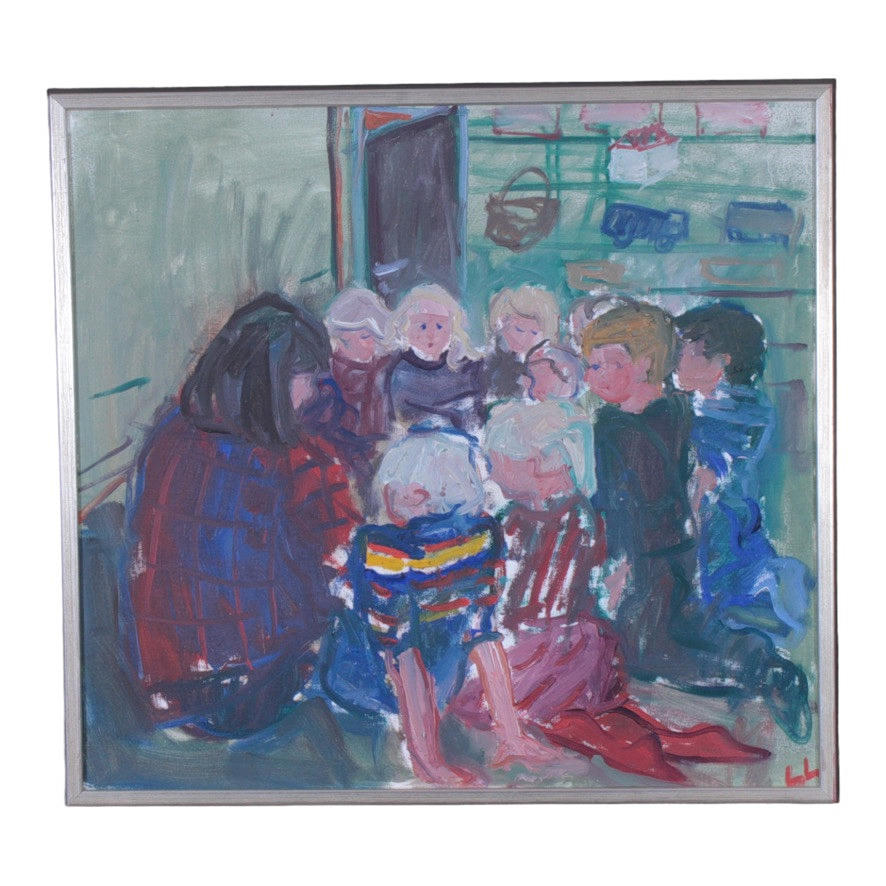 LINDA LUNDGREN. Olja på duk.