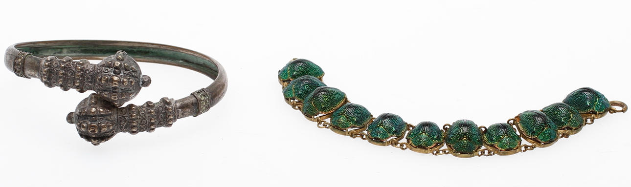 ARMBAND, 2 st, 1800/1900-tal.
