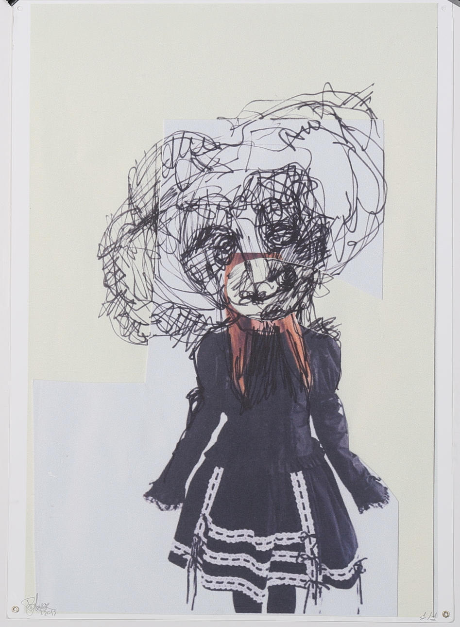 ROBERTO LÓPEZ MARTIN. Seriegrafi, modell, Signerad och daterad 2013, numrerad 1/1.