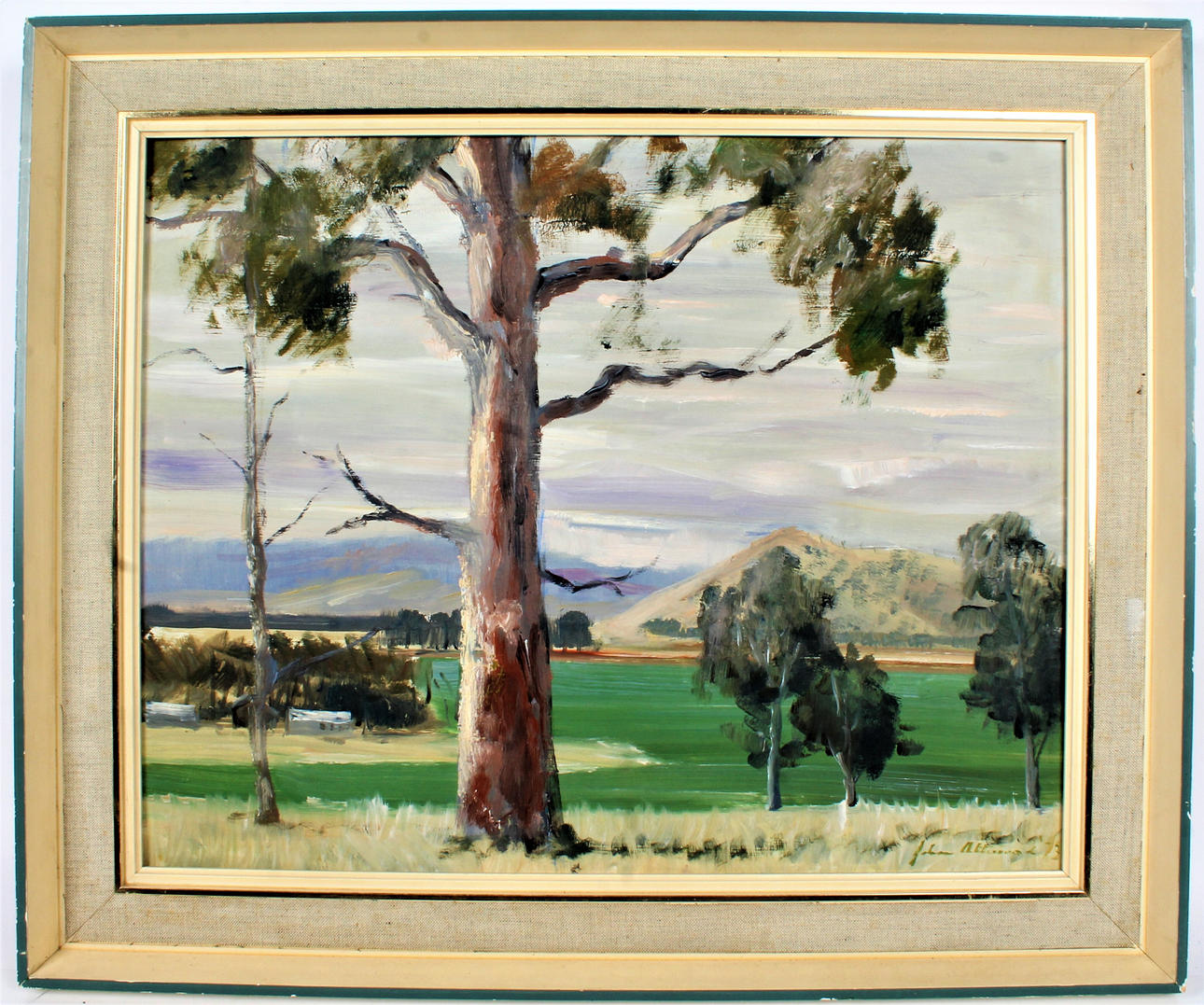 JOHN ATTWOOD (BRITISH 20TH CENTURY) "EUCALYTUS TREES".