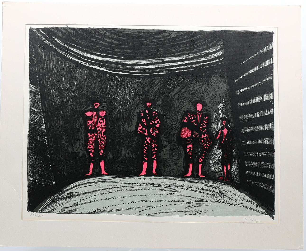 ROLAND KEMPE. Lithograph, numbered 289/310, signed R Kempe.