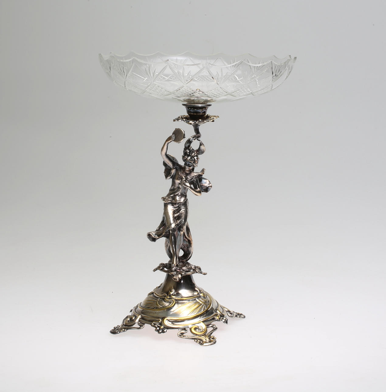 VISITKORTSFAT, nysilver, 1900-tal.