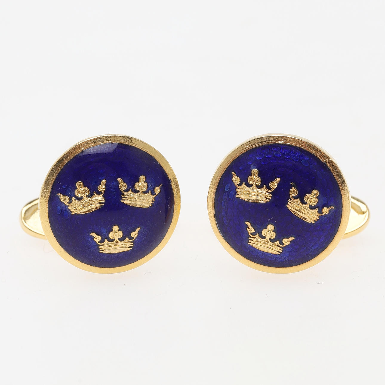 GEMELOS, un par, latón esmaltado, Bellini.