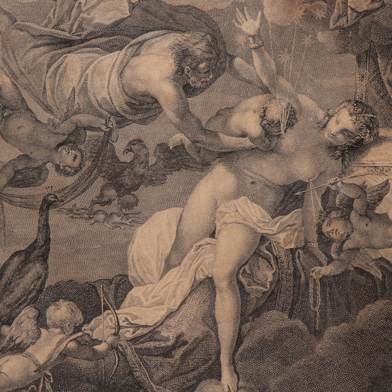 GRAVYRER, 3 st. Les Fleuves, L'enfance De Jupiter samt L'alaitement D'Hercule, 1800-tal.