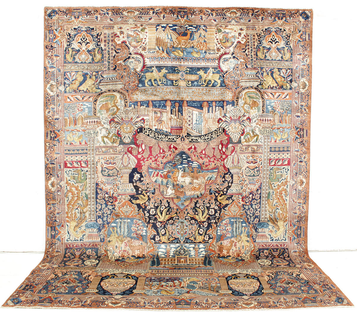 MATTA, Persisk, figural Kashmar, 410 x 300 cm.