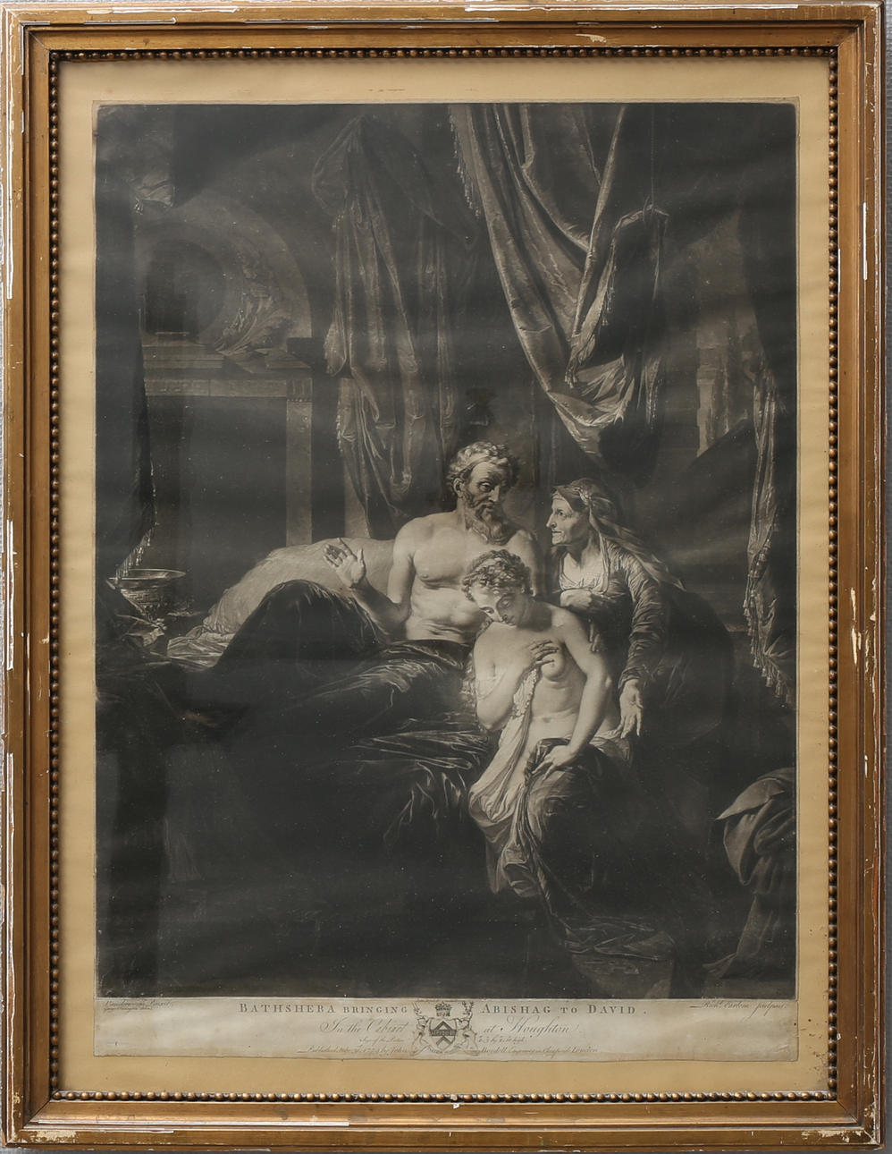 GRAVYR, "Bathsheba bringing Abishag to David", John Boydell, 1779.