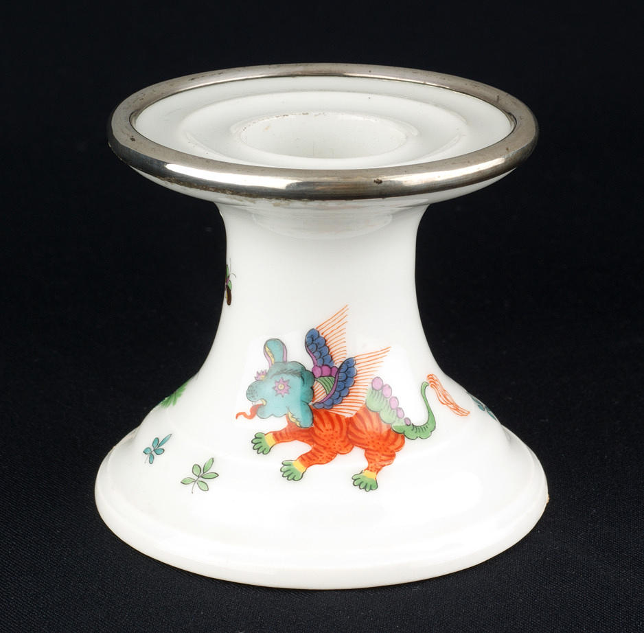 LJUSSTAKE; porslinsfabrik Meissen. 1934 - 1948. Tyskland.