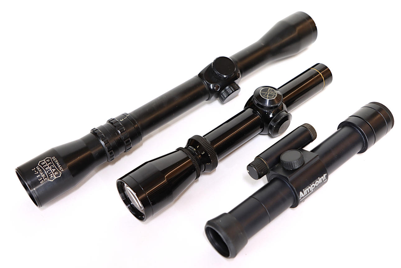 KIKARSIKTEN, LEUPOLD, PECAR, AIMPOINT.