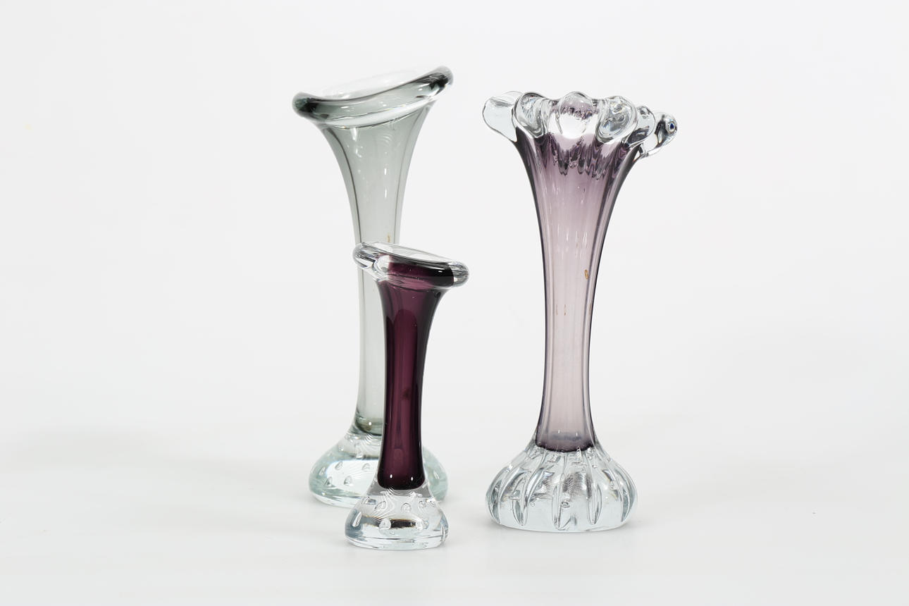 VASER, glas, 3 stycken, Mantorp.