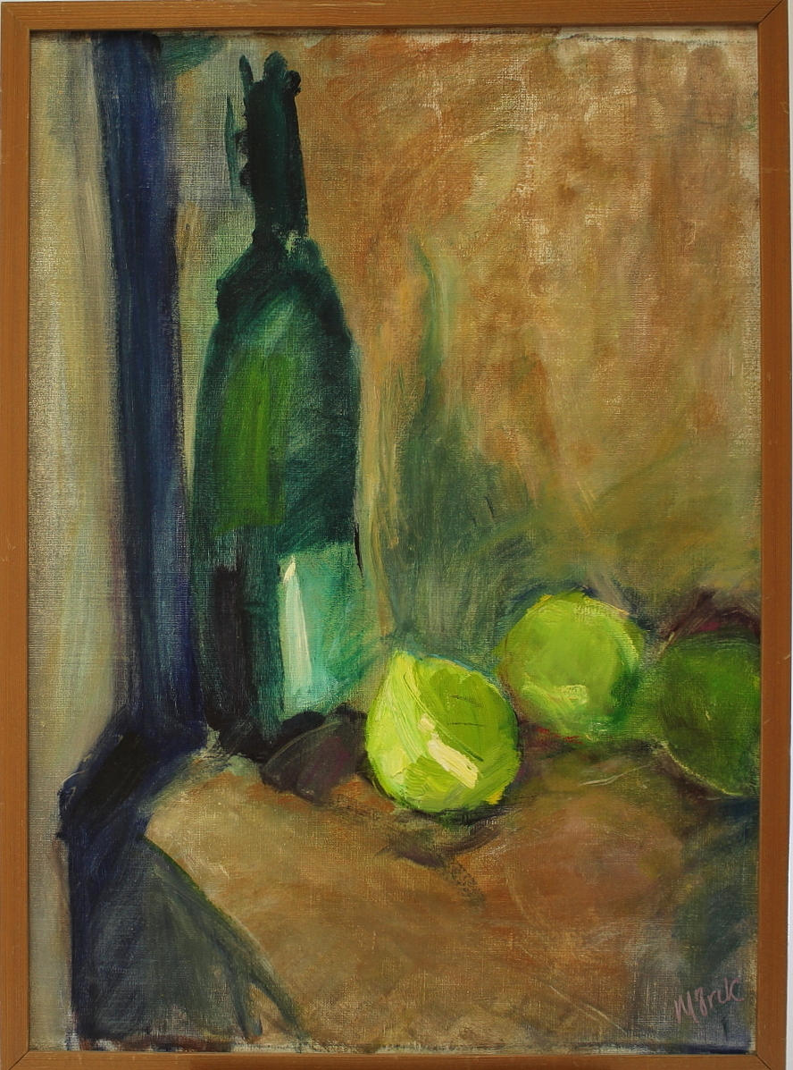 BENGT MÖRCK. olja på duk, stilleben, signerad.