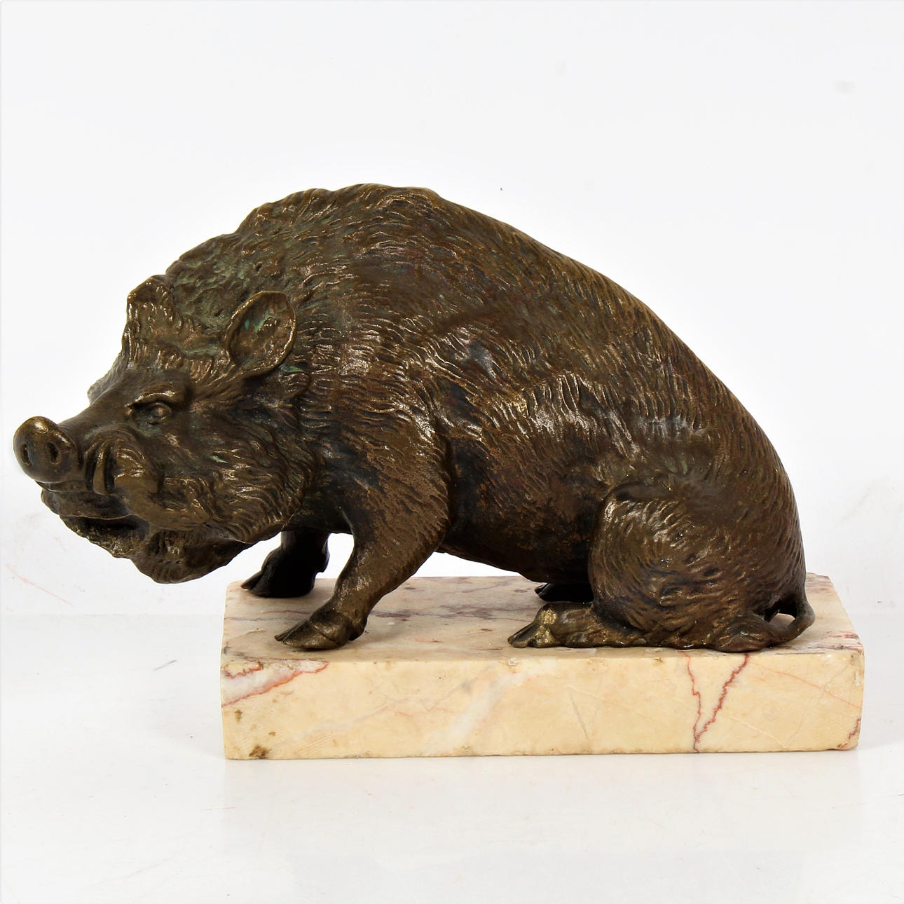 BRONCE DEL SIGLO XIX EN FORMA DE JABALÍ.