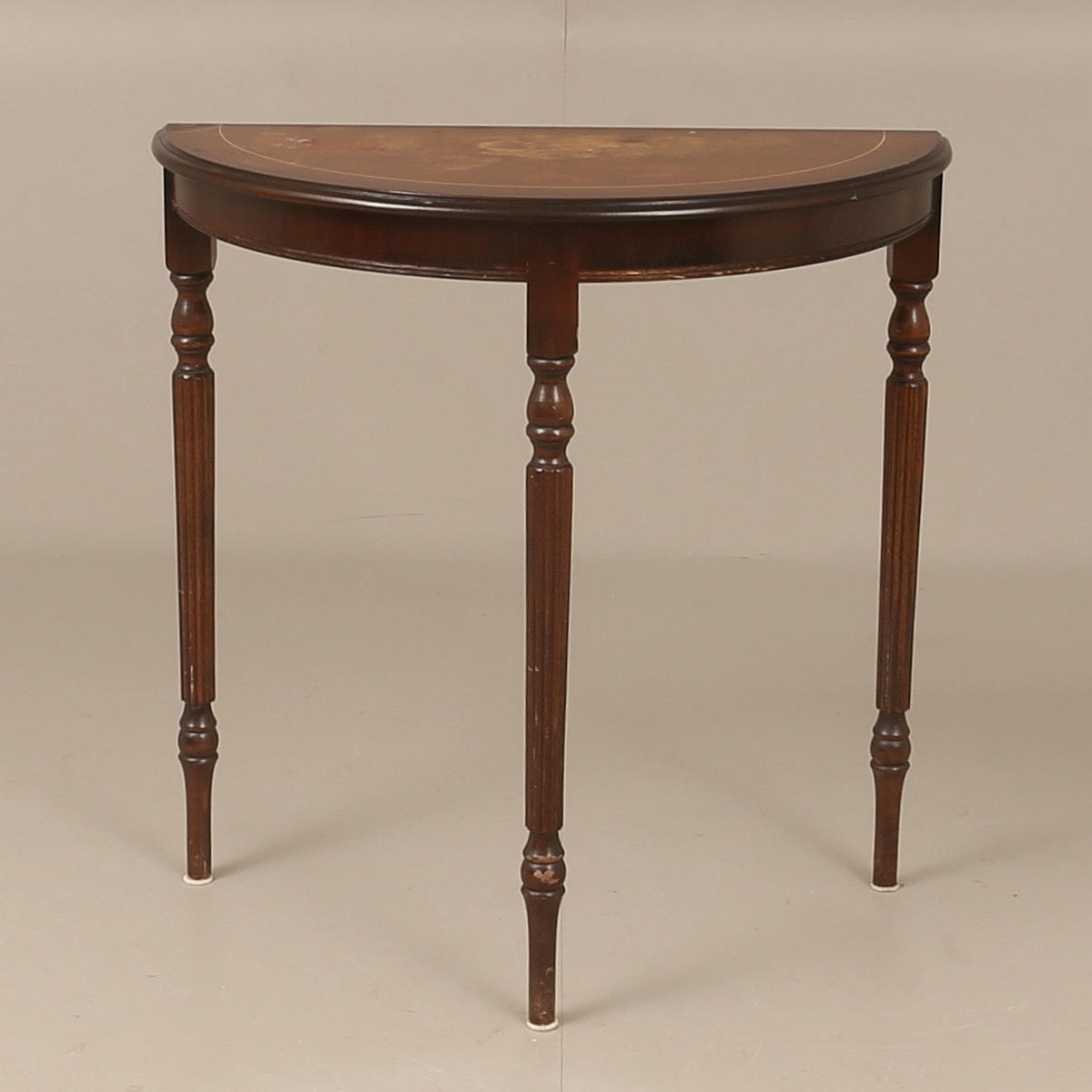 MESA CONSOLA, caoba, siglo XX.