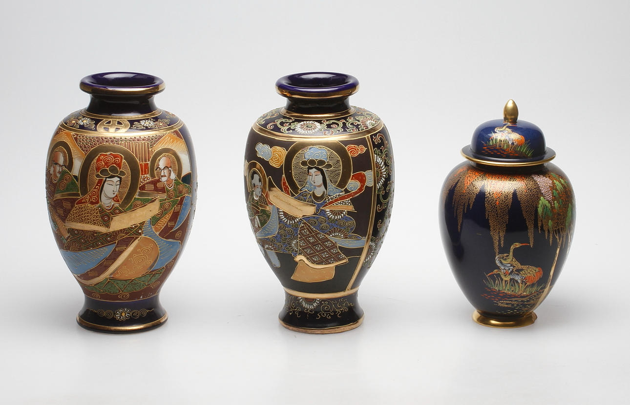 URNOR, 3 st bland annat Carlton Ware England samt Diuschu.