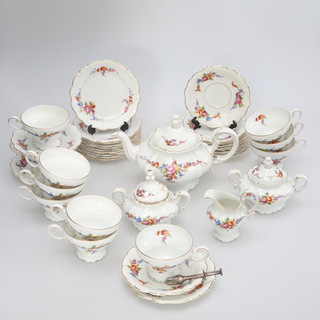 TEESERVICE Rose Thal Pomadour, 39-tlg.