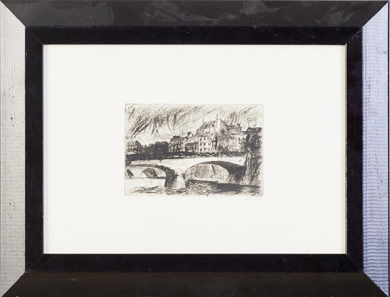 HERMANN TALVIK. Paris, etsning, signerad H. Talvik.