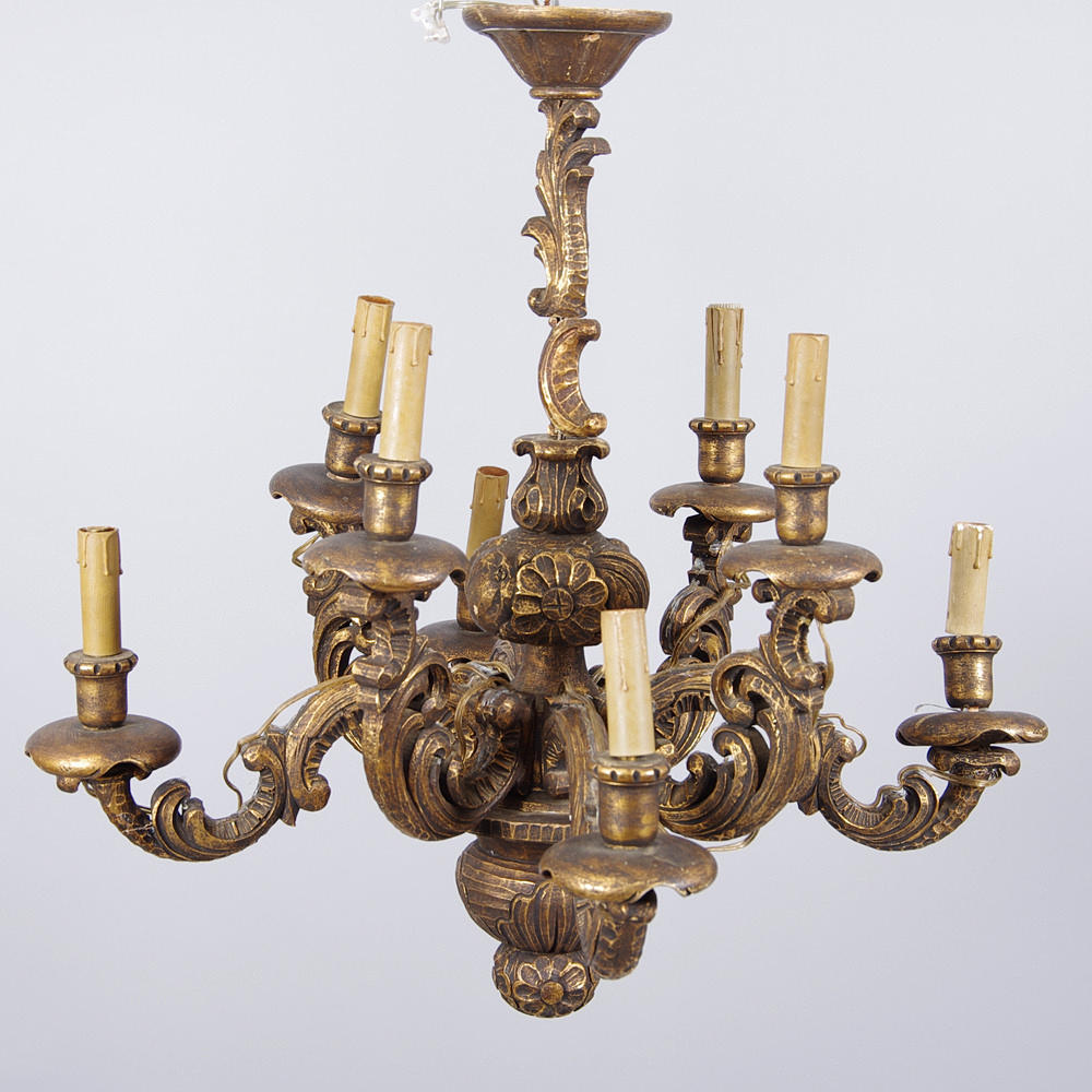 TAKKRONA, bronserat trä.