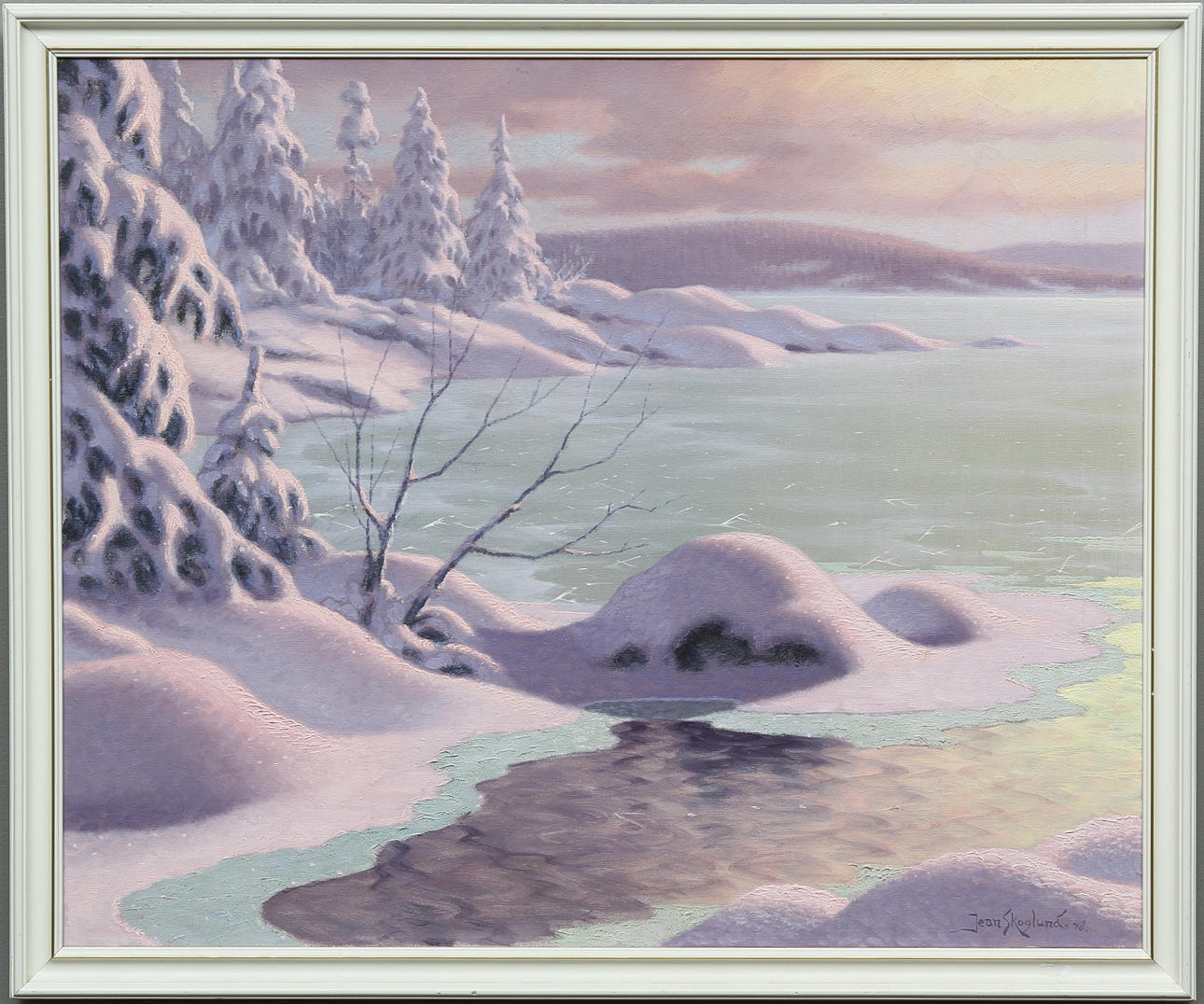 JEAN SKOGLUND. Olja på duk, signerad och daterad 48.