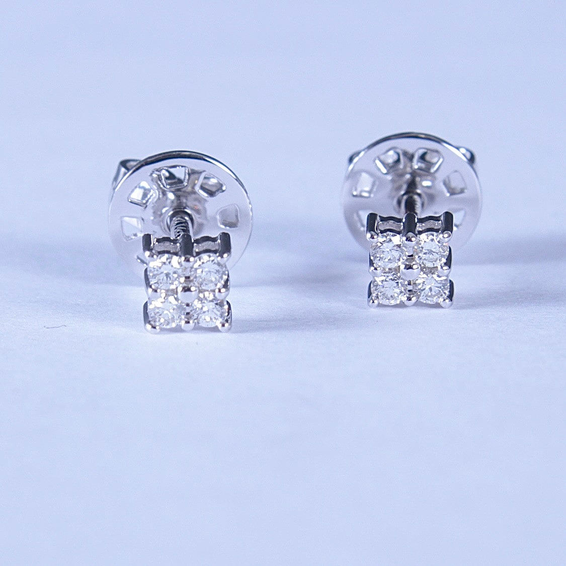 DIAMANTÖRHÄNGEN, 0,14ct, vitguld 18K.