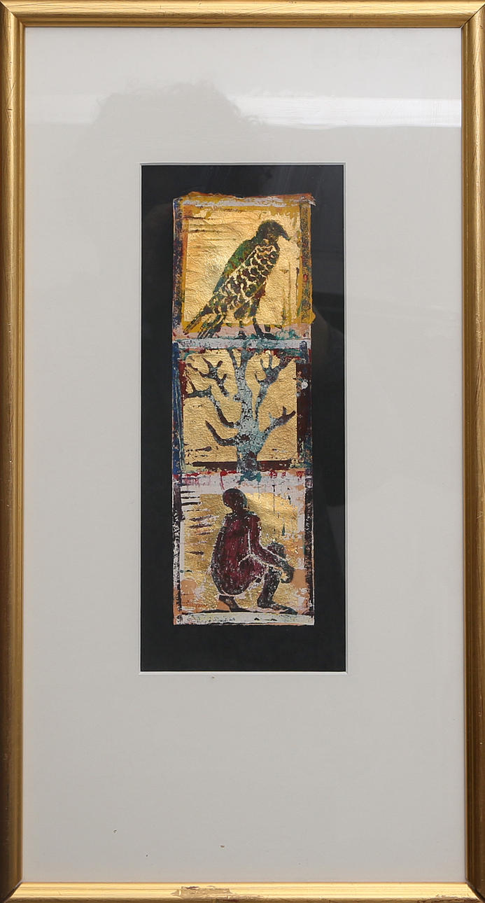 MAY BRITT ÖSTMAN LJUNG. MIXED TECHNIQUE on paper, signed, modern.